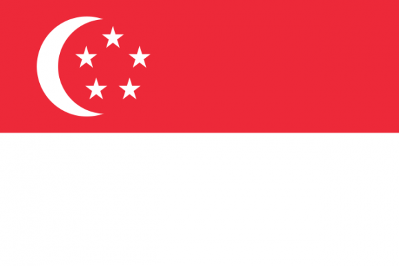 viajoscopio.com - Bandera de Singapur, flag of Singapur.